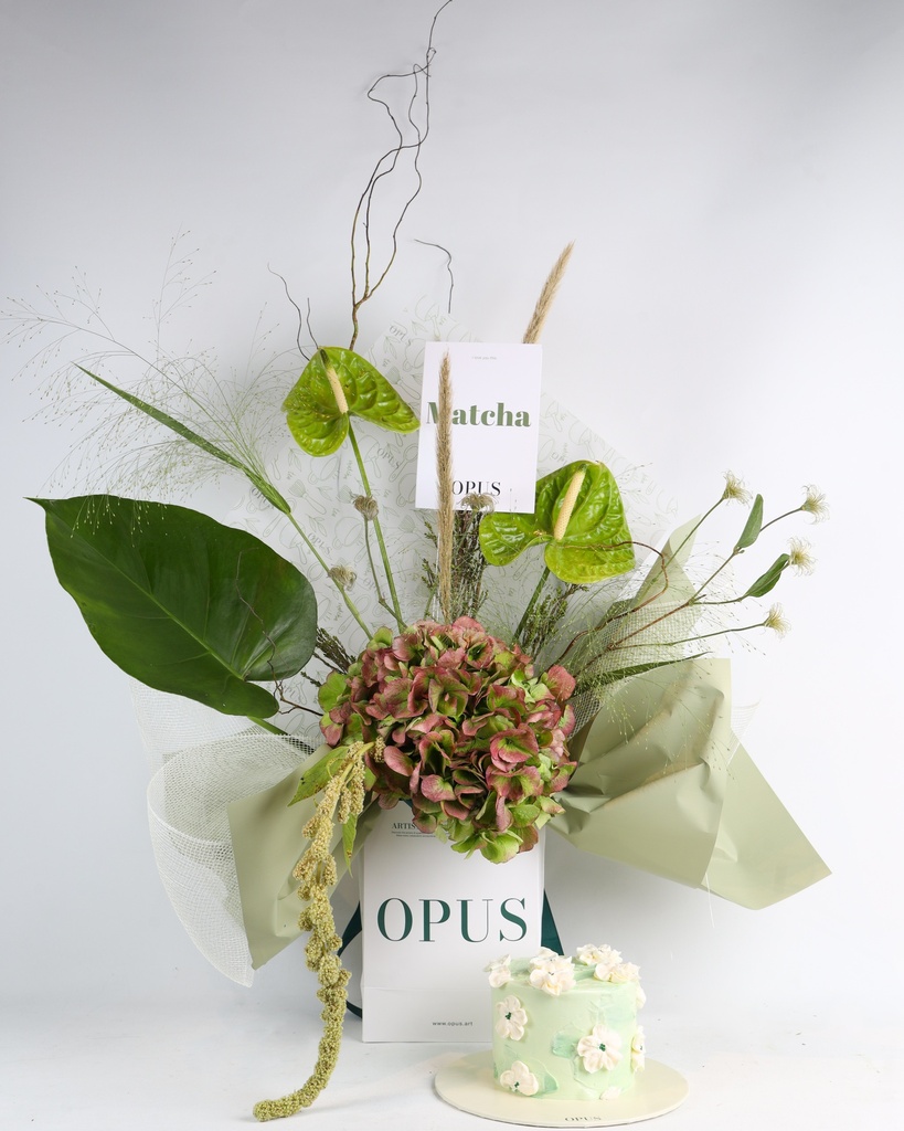 Green Paradise & White Floral